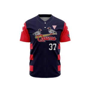 Sublimated two-button softball jersey